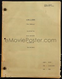 4m0129 GIMME A BREAK TV final draft script March 17, 1982, screenplay by Ted Bergman, The Robbery!