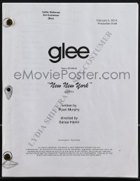 4m0130 GLEE TV production draft script February 5, 2014, New New York screenplay by Ryan Murphy!