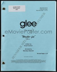 4m0133 GLEE TV revised production draft script March 28, 2013, Wonder-Ful screenplay by Brad Falchuk