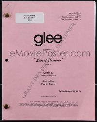 4m0132 GLEE TV revised production draft script March 8, 2013, Sweet Dreams screenplay by Ross Maxwell