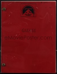 4m0052 GREASE fourth draft script June 9, 1977, screenplay by Bronte Woodward!