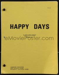 4m0140 HAPPY DAYS TV revised shooting draft script October 9, 1975, screenplay by Ganz & Rothman!