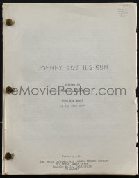 4m0061 JOHNNY GOT HIS GUN revised draft script August 15, 1969, screenplay by Dalton Trumbo!