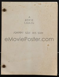 4m0060 JOHNNY GOT HIS GUN revised final draft script June 5, 1970, screenplay by Dalton Trumbo!