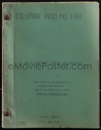 4m0069 MISS GRANT TAKES RICHMOND revised final draft script Feb 24, 1949 screenplay by Perrin & Tashlin
