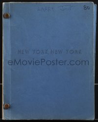 4m0072 NEW YORK NEW YORK revised draft script May 12, 1976, screenplay by Earl Mac Rauch!
