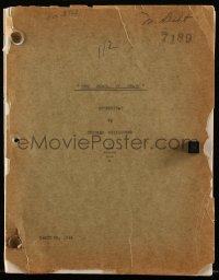 4m0080 PEARL OF DEATH revised draft script March 28, 1944, screenplay by Bertram Millhauser!