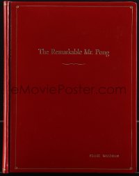 4m0017 REMARKABLE MR. PONG hardcover first draft script Nov 17, 1967, Frank Waldman's personal copy!
