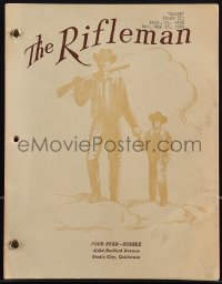 4m0158 RIFLEMAN TV revised draft script May 16, 1962, screenplay by actor Robert Culp, Waste Part II