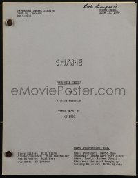 4m0159 SHANE TV third draft script June 15, 1966, The Wild Geese screenplay by Richard McDonagh!