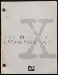 4m0163 X-FILES TV revised draft script July 1, 1993, 1st episode that aired after pilot, Deep Throat!
