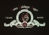 4m0234 MGM 4x5 transparency 1950s great image of Metro-Goldwyn-Mayer's Leo the Lion logo!