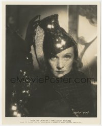 4p1180 ANGEL 8.25x10 still 1937 great portrait of glamorous Marlene Dietrich wearing wild hat!