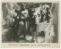 4p1187 BATMAN 8.25x10 still R1965 Lewis Wilson & Douglas Croft as Robin, both close up in costume!