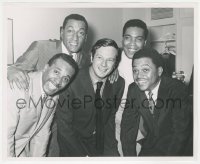 4p1203 BRIAN EPSTEIN/FOUR TOPS 8.25x10 still 1960s Beatles manager & top African American quartet!