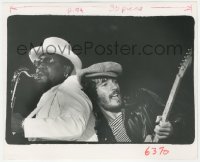 4p1205 BRUCE SPRINGSTEEN 8.25x10 still 1970s w/guitar by Clarence Clemons w/saxophone by Mary Alfiri