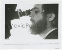 4p1218 CLOCKWORK ORANGE candid deluxe 8x10 still 1972 best c/u of director Stanley Kubrick at camera!