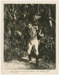 4p1240 EMPEROR JONES 8x10.25 still 1933 full-length uniformed Paul Robeson pointing gun in jungle!