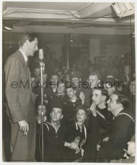4p1296 LAUREN BACALL 8x9.5 still 1942 she's 18 year old hostess to sailors, earliest known photo!
