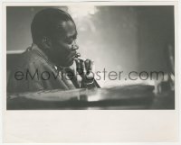 4p1316 MEMPHIS SLIM 8.25x10 still 1961 African American blues musician smoking by Raeburn Flerlage!