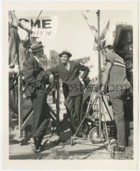 4p1323 MR. SMITH GOES TO WASHINGTON candid 8x10 still 1939 James Stewart on set with crew by Lippman!