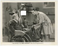 4p1329 MYSTERY OF THE WAX MUSEUM 8x10.25 still 1933 Lionel Atwill in wheelchair by nude statue!