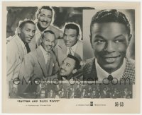 4p1360 RHYTHM & BLUES REVUE 8.25x10 still 1955 c/u of Nat King Cole & The Delta Rhythm Boys!