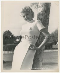 4p1361 RITA HAYWORTH 8.25x10 still 1947 full-length w/ blonde hair & sexy tight outfit by Cronenweth
