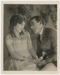 4p1367 SAFETY LAST deluxe 8x10 still 1923 close up of Harold Lloyd flirting with Mildred Davis!