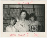 4p1392 TALKING HEADS 8.25x10 still 1980s great portrait of David Byrne & band by Wendi Lombardi!