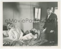 4p1403 TOUCH OF EVIL candid 8x10 still 1958 Janet Leigh laughing at Orson Welles' joke while filming!