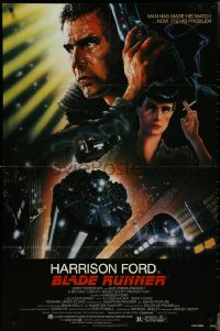 4p0660 BLADE RUNNER NSS style 1sh 1982 Ridley Scott sci-fi classic, art of Harrison Ford by Alvin!