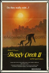 4p0666 BOGGY CREEK 2 1sh 1985 The Barbaric Beasts of Boggy Creek, do they really exist, ultra rare!