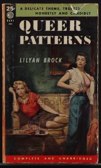 4p1004 QUEER PATTERNS reprint paperback book 1952 problems inherent in a woman's love for woman!