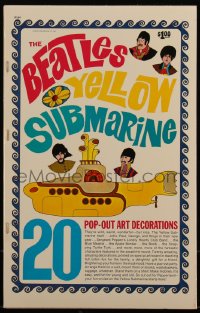 4p0004 YELLOW SUBMARINE softcover book 1968 with 20 psychedelic pop-out art of the Beatles!