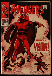 4p0225 AVENGERS #57 comic book October 1968 Marvel's first appearance of Vision, Buscema & Klein art!