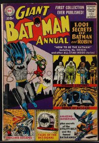 4p0226 BATMAN Giant Annual #1 comic book 1961 reprints from classic stories, first collection ever!