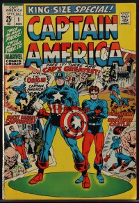 4p0236 CAPTAIN AMERICA King-Size Special #1 comic book January 1971 all reprints including origin!