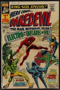 4p0243 DAREDEVIL King-Size Special #1 comic book September 1967 not a single reprint, art by Colan!