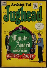4p0253 JUGHEAD #78 comic book November 1961 Frankenstein art by Samm Schwartz, Monster Award!