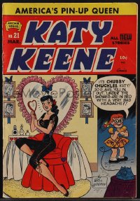 4p0257 KATY KEENE #21 comic book March 1955 America's Queen of Pin-Ups and Fashions!
