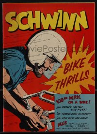 4p1026 SCHWINN BICYCLE COMPANY comic book 1959 Bike Thrills, 108.92 Miles Per Hour on a Bike!