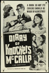4p0698 DIARY OF KNOCKERS MCCALLA 1sh 1968 directed by Barry Mahon, sexy montage of images!