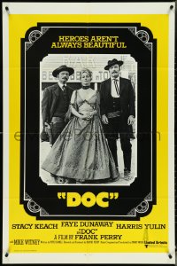 4p0703 DOC int'l 1sh 1971 cool old-time portrait of Stacy Keach, Faye Dunaway & Harris Yulin!