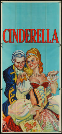 4p0148 CINDERELLA stage play English 3sh 1930s beautiful art close up art with her dancing with man!