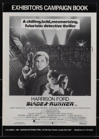 4p0217 BLADE RUNNER English pressbook 1982 Harrison Ford & Joanna Cassidy with snake, Ridley Scott!