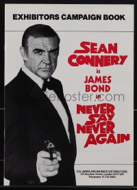 4p0220 NEVER SAY NEVER AGAIN English pressbook 1983 Connery as James Bond, country of origin, rare!