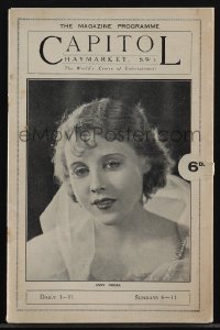 4p1013 BLACKMAIL local theater English program 1929 1st British talkie, Alfred Hitchcock, ultra rare!