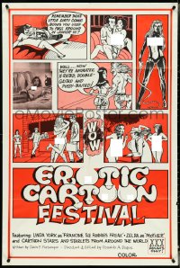 4p0722 EROTIC CARTOON FESTIVAL 1sh 1976 Super Screw, Annie Fannie, Schwanzie & Gretel, ultra rare!