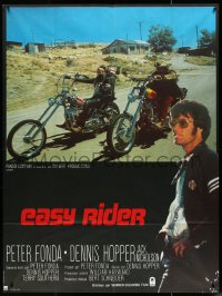 4p0062 EASY RIDER French 1p R1980s Peter Fonda, motorcycle biker classic directed by Dennis Hopper!